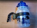 láhev 0,35 l XLC dětská 350 ml včetně držáku (transparent modrá)