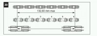 132,6 mm je okamžik na výměnu řetězu