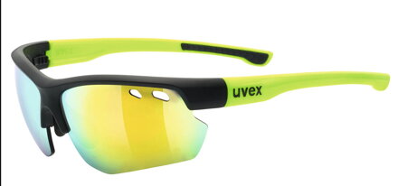 brýle UVEX SPORTSTYLE 115, BLACK MAT YELLOW (2616) (VS)