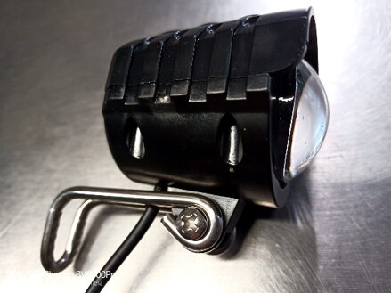 osvětlení přední k elektrokolu LED 6V s kabelem 140cm