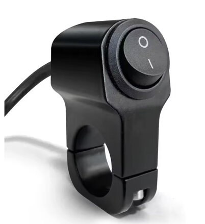 vypínač vodotěsný na řídítka 2 polohy 0-I