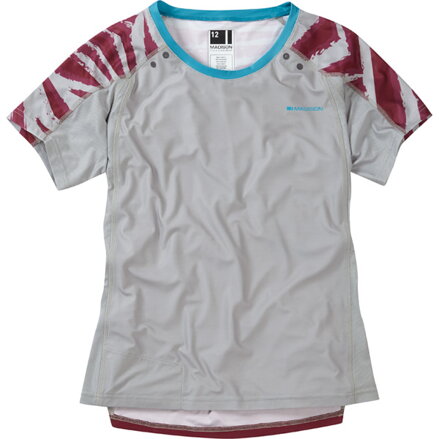 dres kr dámský Madison Flux Enduro silver grey/classy burgundy