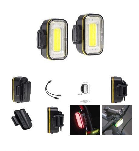 osvětlení BLACKBURN 2FER USB SADA přední/zadní blikačka (2 ks)