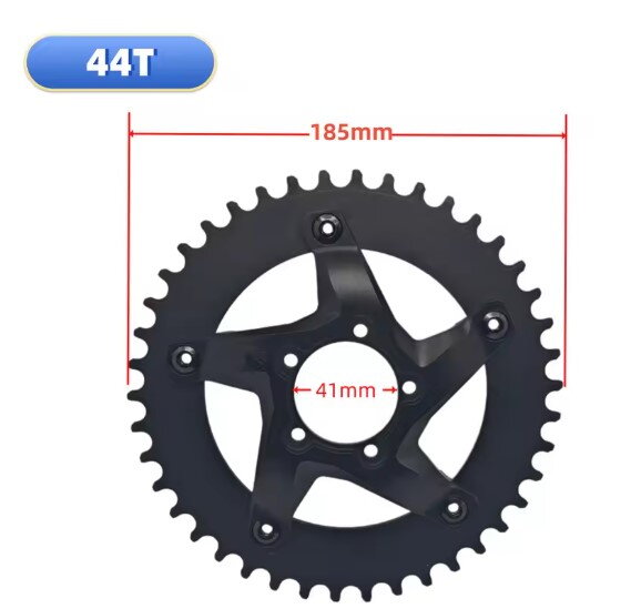převodník 44z Bafang pro středový pohon 1000W 1x7/11 narrow wide