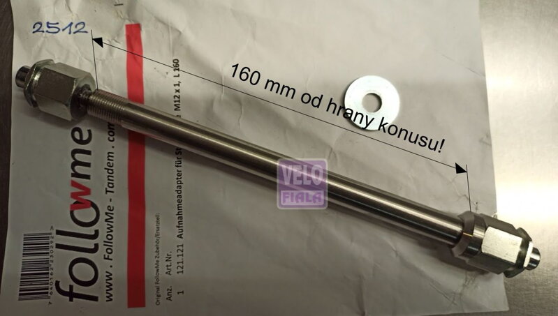 FOLLOW ME adapter M12x1,0 Syntace 160 mm