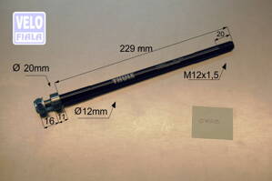 THULE AXLE adaptér Shimano E-Thru (M12x1,5) 229mm #20100738
