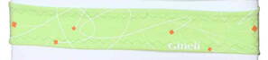 Čelenka vázací Infit Biker mentholově zelená vzor čáry