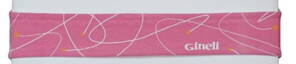 Čelenka vázací Infit Biker růžová vzor čáry