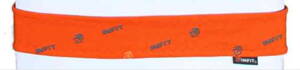 Čelenka vázací Infit Fitness oranžová vzor logo Infit