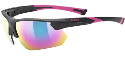 brýle UVEX SPORTSTYLE 221, BLACK PINK/MIRROR PINK