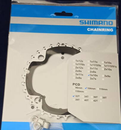 převodník 32z SHI XT FC-M770 3x10 104mm 4 díry