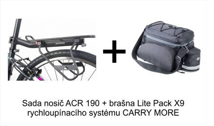 brašna Litepack X9 + nosič ACR-190 Carry more SADA za zvýhodněnou cenu