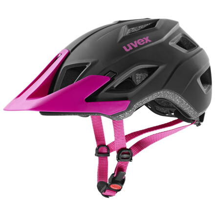 přilba UVEX ACCESS, BLACK MAT - BERRY 52-57cm