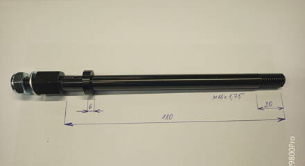 Pevná osa pro vozík MAXLE (M12x1,75) 180 mm (142/148 mm)
