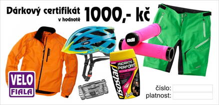 Dárkový certifikát na zboží  1000 Kč