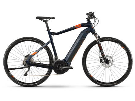 Haibike SDURO Cross 5.0 pánské 2020 modrá/oranžová/titan.