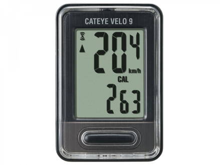 CATEYE Cyklopočítač CAT Velo 9 (VL820) (černá)