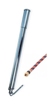 hustilka VELOBEL chrom s moto hadičkou (kovová ručka)