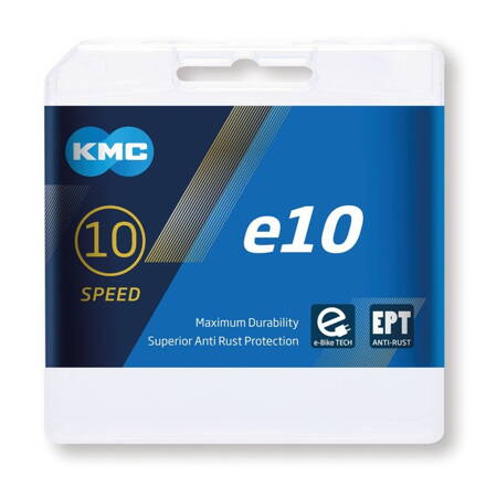 řetěz 10sp. KMC E10 Sport, 1/2x11/128" 10k, 136 čl. pro elektrokola