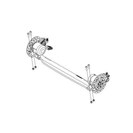 THULE Zadní Osa včetně Disc brzda Sport1 17-X (40105316)