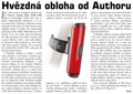 AUTHOR Světlo zad. A-Pilot USB CobLed 50 lm (černá/červené-sklo)