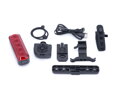 osvětlení zadní AUTHOR XYRIUS Brake USB 400 lm (černá/červené-sklo)