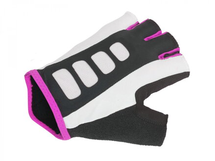 AUTHOR Rukavice Lady Sport Gel X6 k/p (bílá/růžová/černá)