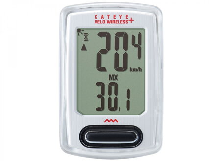 CATEYE Cyklopočítač CAT Velo Wireless + (VT235W)  (bílá)