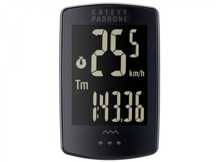 CATEYE Cyklopočítač CAT Padrone (PA100W) + OF100 (černá-stealth)