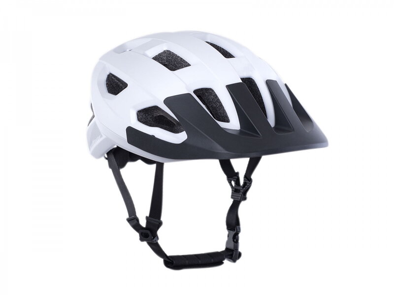 AUTHOR Přilba Vento InMold LED USB (stříbrná/bílá)