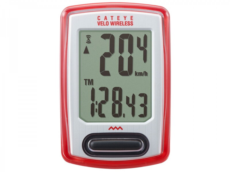 CATEYE Cyklopočítač CAT Velo Wireless (VT230W)  (červená)