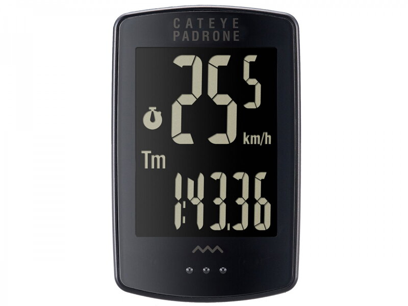 CATEYE Cyklopočítač CAT Padrone (PA100W) + OF100 (černá-stealth)
