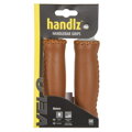 gripy VELO Exclusive kožené 125mm hnědé