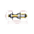 nába z Novatec D442SB-B12-MS BOOST Al 32 zadní