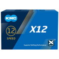 řetěz KMC X12 stříbrno-černý 126čl. BOX