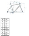 rám gravel Al surový povrch S 50cm