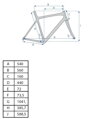 rám gravel Al surový povrch M 54cm