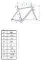 rám gravel Al surový povrch L 58cm