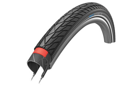 plášť 622 (28") XLC StreetX TwinSkin VT 700x35C/37-622 černý Reflex