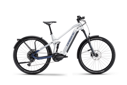 Haibike Adventr FS 9 2023 29" 720Wh světle stříbrná/modrá