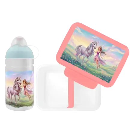 set R&B box a lahev Kouzelný jednorožec 500ml