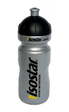 lahev 0.65 l ISOSTAR push pull stříbrná 650ml
