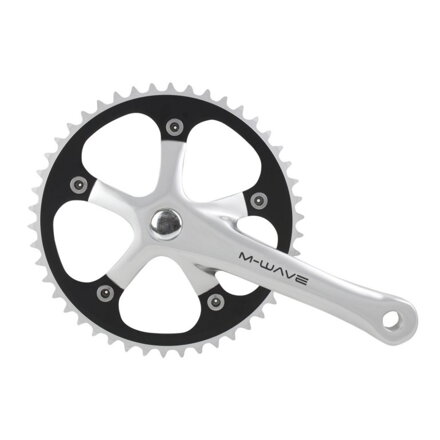 kliky M-Wave 1x1 46z 165mm CNC stříbrné