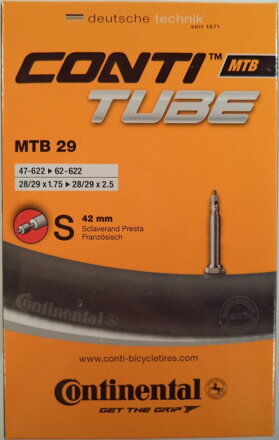 duše 622 (29") GAL 47-62 Continental MTB 28/29 (47-62mm) FV  42mm