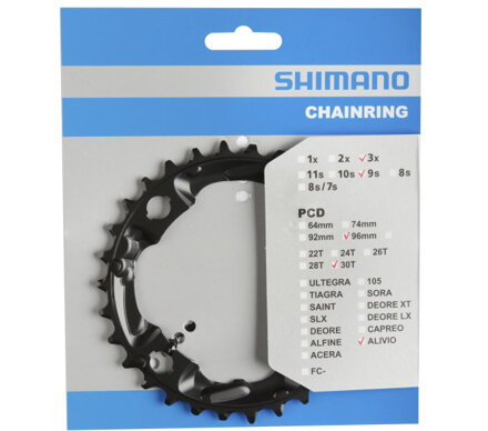 převodník 30z Shimano FC-M4000 3x9 4 díry převodník 30z Shimano FC-M4000 3x9 4 díry