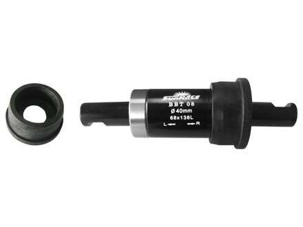 osa středová SUNRACE BBT08 40-136 klínková, PUSH-IN