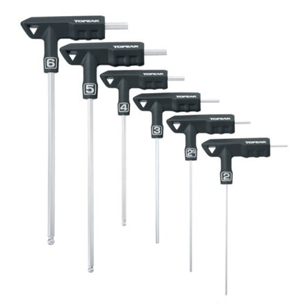 klíče imbus TOPEAK T-Handle DuoHex Wrench 6ks