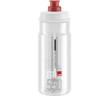 lahev 0,55 lELITE Jet Clear červené logo, 550 ml