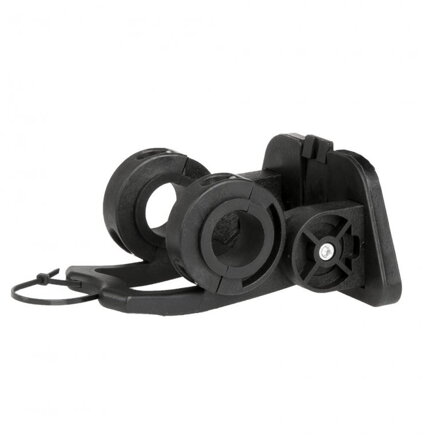 upínací mechanismus pro koš na řidítka 22.2-31.8mm černý