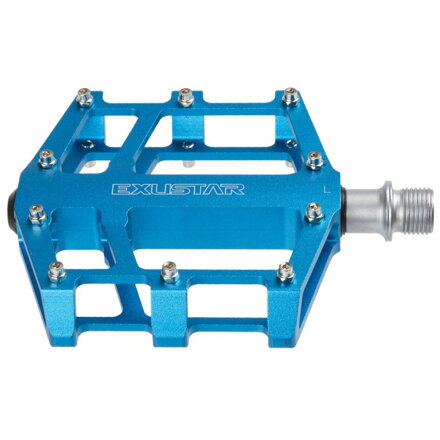 pedály BMX FLAT EXUSTAR standard závit 9/16  modré